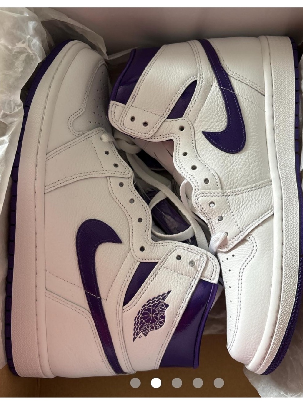 Jordan Air Jordan 1 Mid White Purple